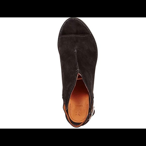 Frye Black Courtney Suede Slingback Mule - Picture 6 of 6